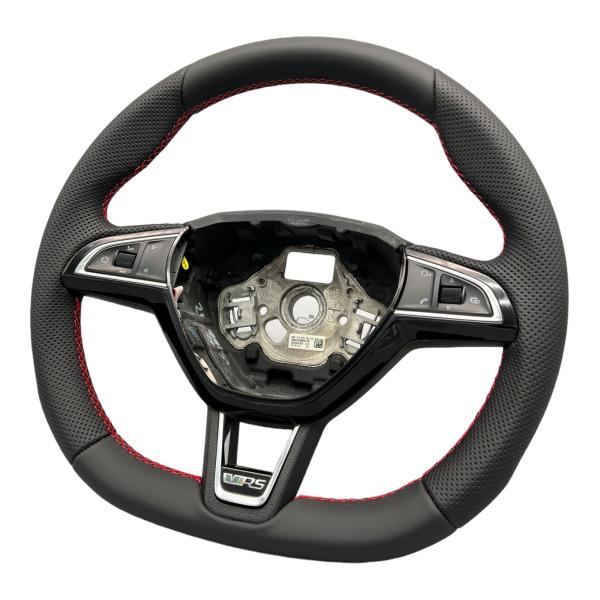 Skoda Octavia III MK3 5E0 VRS Sport Lenkrad Neu Beziehen Skoda Octavia III MK3 5E0 VRS Sport Lenkrad Neu Beziehen